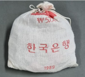 현행 10원주화 1989년 500개 소관봉